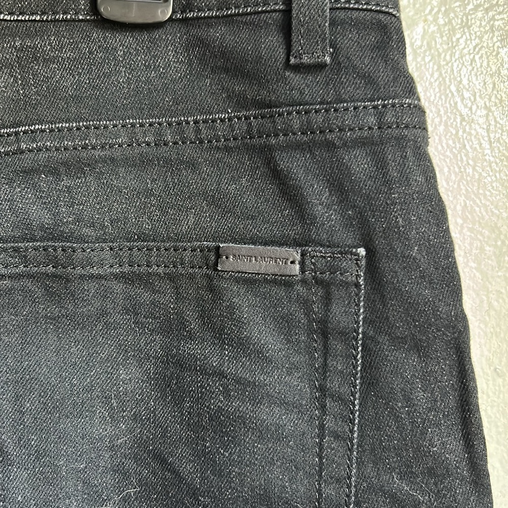 Saint Laurent Black Skinny Jeans - Picture 6 of 10